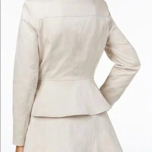 Maison Jules Oxford Preppy Pea Coat Small Double Breasted Peplum Trench jacket - Picture 9 of 10